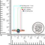 Art Deco Oval Simulated Cubic Zirconia Wedding Engagement Ring Solid 925 Sterling Silver