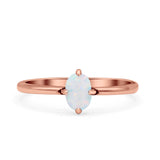 Art Deco Oval Simulated Cubic Zirconia Wedding Engagement Ring Solid 925 Sterling Silver