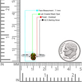 Art Deco Oval Simulated Cubic Zirconia Wedding Engagement Ring Solid 925 Sterling Silver