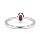 Art Deco Oval Simulated Cubic Zirconia Wedding Engagement Ring Solid 925 Sterling Silver