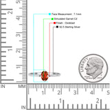 Art Deco Oval Simulated Cubic Zirconia Wedding Engagement Ring Solid 925 Sterling Silver