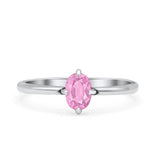 Art Deco Oval Simulated Cubic Zirconia Wedding Engagement Ring Solid 925 Sterling Silver