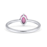 Art Deco Oval Simulated Cubic Zirconia Wedding Engagement Ring Solid 925 Sterling Silver