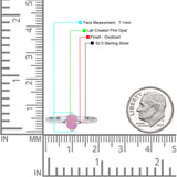 Art Deco Oval Simulated Cubic Zirconia Wedding Engagement Ring Solid 925 Sterling Silver