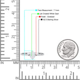 Art Deco Oval Simulated Cubic Zirconia Wedding Engagement Ring Solid 925 Sterling Silver