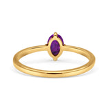 Art Deco Oval Simulated Cubic Zirconia Wedding Engagement Ring Solid 925 Sterling Silver