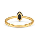 Art Deco Oval Simulated Cubic Zirconia Wedding Engagement Ring Solid 925 Sterling Silver