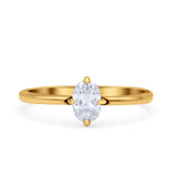 Art Deco Oval Simulated Cubic Zirconia Wedding Engagement Ring Solid 925 Sterling Silver