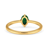 Art Deco Oval Simulated Cubic Zirconia Wedding Engagement Ring Solid 925 Sterling Silver