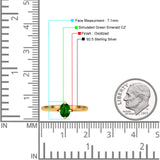 Art Deco Oval Simulated Cubic Zirconia Wedding Engagement Ring Solid 925 Sterling Silver