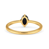 Art Deco Oval Simulated Cubic Zirconia Wedding Engagement Ring Solid 925 Sterling Silver