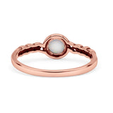 Celtic Style Round Thumb Ring Oxidized Statement Fashion Ring Band Lab Created Opal 925 Sterling Silver