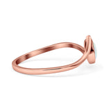 Thumb Ring Round Oxidized Statement Fashion Ring Band Lab Created Opal 925 Sterling Silver