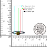 Art Deco Rope Oval Statement Fashion Oxidized Thumb Ring Solid 925 Sterling Silver