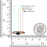 Art Deco Rope Oval Statement Fashion Oxidized Thumb Ring Solid 925 Sterling Silver