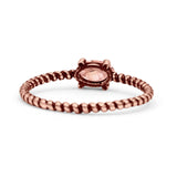 Art Deco Rope Oval Statement Fashion Oxidized Thumb Ring Solid 925 Sterling Silver