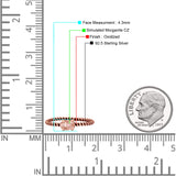 Art Deco Rope Oval Statement Fashion Oxidized Thumb Ring Solid 925 Sterling Silver