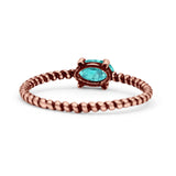 Art Deco Rope Oval Statement Fashion Oxidized Thumb Ring Solid 925 Sterling Silver