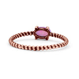 Art Deco Rope Oval Statement Fashion Oxidized Thumb Ring Solid 925 Sterling Silver