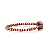 Art Deco Rope Oval Statement Fashion Oxidized Thumb Ring Solid 925 Sterling Silver