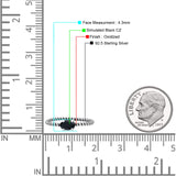 Art Deco Rope Oval Statement Fashion Oxidized Thumb Ring Solid 925 Sterling Silver