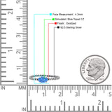 Art Deco Rope Oval Statement Fashion Oxidized Thumb Ring Solid 925 Sterling Silver