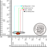 Art Deco Rope Oval Statement Fashion Oxidized Thumb Ring Solid 925 Sterling Silver