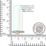 Art Deco Rope Oval Statement Fashion Oxidized Thumb Ring Solid 925 Sterling Silver