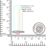 Art Deco Rope Oval Statement Fashion Oxidized Thumb Ring Solid 925 Sterling Silver