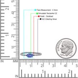 Art Deco Rope Oval Statement Fashion Oxidized Thumb Ring Solid 925 Sterling Silver