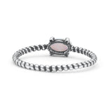 Art Deco Rope Oval Statement Fashion Oxidized Thumb Ring Solid 925 Sterling Silver