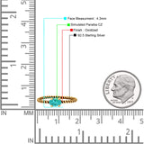 Art Deco Rope Oval Statement Fashion Oxidized Thumb Ring Solid 925 Sterling Silver