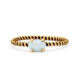 Art Deco Rope Oval Statement Fashion Oxidized Thumb Ring Solid 925 Sterling Silver