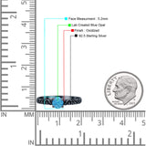 Art Deco Vintage Style Thumb Ring Statement Fashion Oxidized Round Solid 925 Sterling Silver