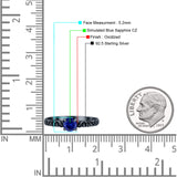 Art Deco Vintage Style Thumb Ring Statement Fashion Oxidized Round Solid 925 Sterling Silver