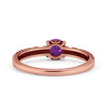 Art Deco Vintage Style Thumb Ring Statement Fashion Oxidized Round Solid 925 Sterling Silver