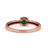 Art Deco Vintage Style Thumb Ring Statement Fashion Oxidized Round Solid 925 Sterling Silver