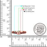 Art Deco Vintage Style Thumb Ring Statement Fashion Oxidized Round Solid 925 Sterling Silver