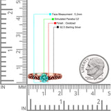 Art Deco Vintage Style Thumb Ring Statement Fashion Oxidized Round Solid 925 Sterling Silver