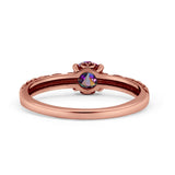 Art Deco Vintage Style Thumb Ring Statement Fashion Oxidized Round Solid 925 Sterling Silver