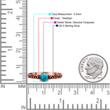 Art Deco Vintage Style Thumb Ring Statement Fashion Oxidized Round Solid 925 Sterling Silver