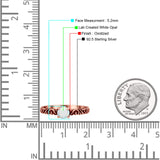 Art Deco Vintage Style Thumb Ring Statement Fashion Oxidized Round Solid 925 Sterling Silver