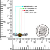 Art Deco Vintage Style Thumb Ring Statement Fashion Oxidized Round Solid 925 Sterling Silver