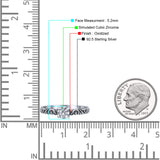 Art Deco Vintage Style Thumb Ring Statement Fashion Oxidized Round Solid 925 Sterling Silver