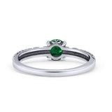 Art Deco Vintage Style Thumb Ring Statement Fashion Oxidized Round Solid 925 Sterling Silver