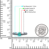 Art Deco Vintage Style Thumb Ring Statement Fashion Oxidized Round Solid 925 Sterling Silver