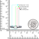 Art Deco Vintage Style Thumb Ring Statement Fashion Oxidized Round Solid 925 Sterling Silver