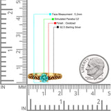 Art Deco Vintage Style Thumb Ring Statement Fashion Oxidized Round Solid 925 Sterling Silver