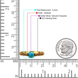 Art Deco Vintage Style Thumb Ring Statement Fashion Oxidized Round Solid 925 Sterling Silver