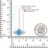 Oval Signet Ring Lab Created Gemstone 925 Sterling Silver